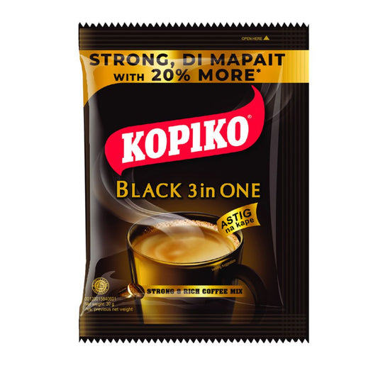 KOPIKO BLACK 3 IN 1 HANGER 30g x 10s