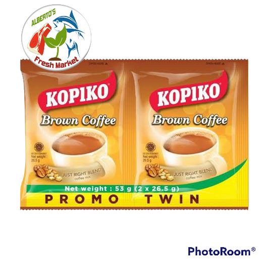 KOPIKO BROWN COFFEE 3 IN ONE TWIN PACK - 6PCS