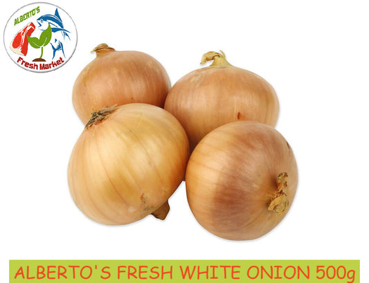 FRESH VEGETABLES WHITE ONION 250 grams